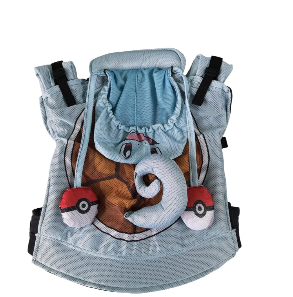 Mochila ergonómica + kit  Mom to baby "Squirtle" outlet